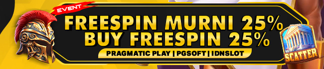 EVENT SLOT  FREESPIN MURNI 25%  BUY FREESPIN 25%